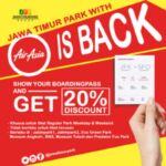 Promo Jatim Park Gunakan Boarding Pass Garuda, Air Asia, atau Citilink dapatkan diskon tiket masuk hingga 20%. Periode hingga 31 Desember 2016.