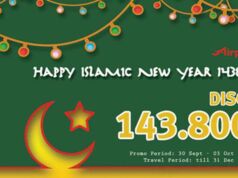 Promo tiket pesawat airpaz diskon hingga Rp 143.800 khusus tahun baru hijriah.