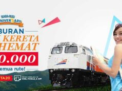 Promo tiket.com diskon tiket kereta api Rp 20.000