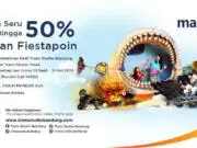 Promo Mandiri Fiesta Poin Trans Studio Bandung diskon tiket masuk hingga 50% periode hingga 31 Oktober 2016.