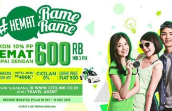 promo harga rame tiket pesawat citilink pesan lebih banyak harga lebih murah, tersedia juga paket menginap dengan harga spesial di hotel pilihan.