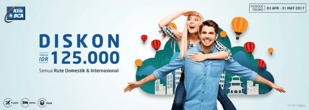 Promo Klik BCA Tiket Pesawat & Kereta