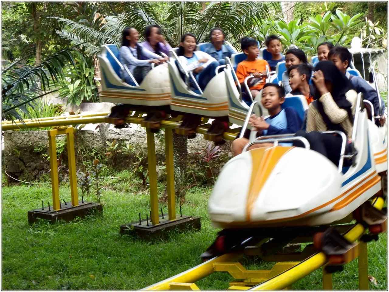 wahana non air roller coaster mini