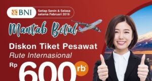 Tiket Pesawat Internasioanl Kartu Kredit BNI Indonesian Flight Apps