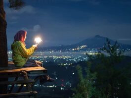 bentang alam jogja dari puncak becici