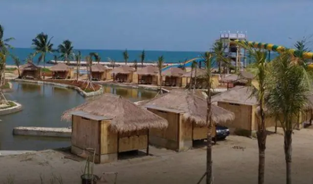 Saung penginapan di Coconut Island