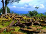 bebatuan megalitik di Situs Gunung Padang