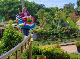 wahana permainan roller coaster taman prawatasari cianjur