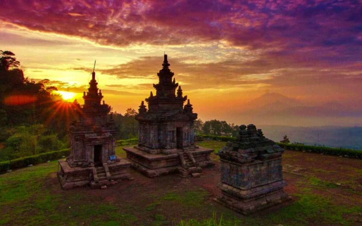Candi Gedong Songo Sunset