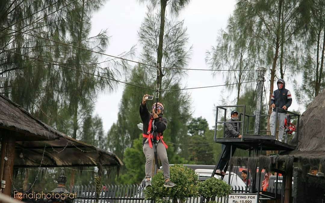 Flying Fox di Taman Wisata Alam Posong Temanggung