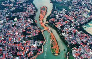 Pemandangan Setu Babakan Jakarta dari udara - prasdanzkaren