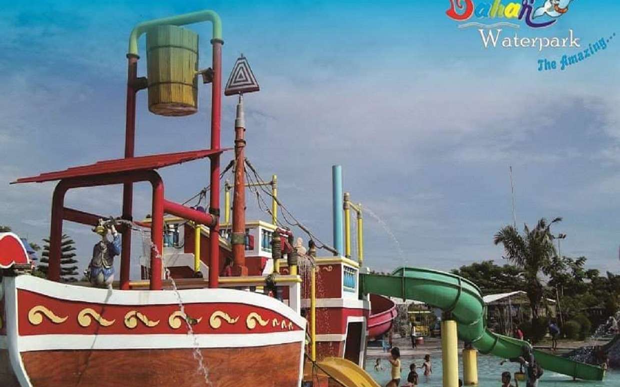 Wahana Kiddy Pool di Gerbang Mas Bahari Waterpark Tegal Jawa Tengah