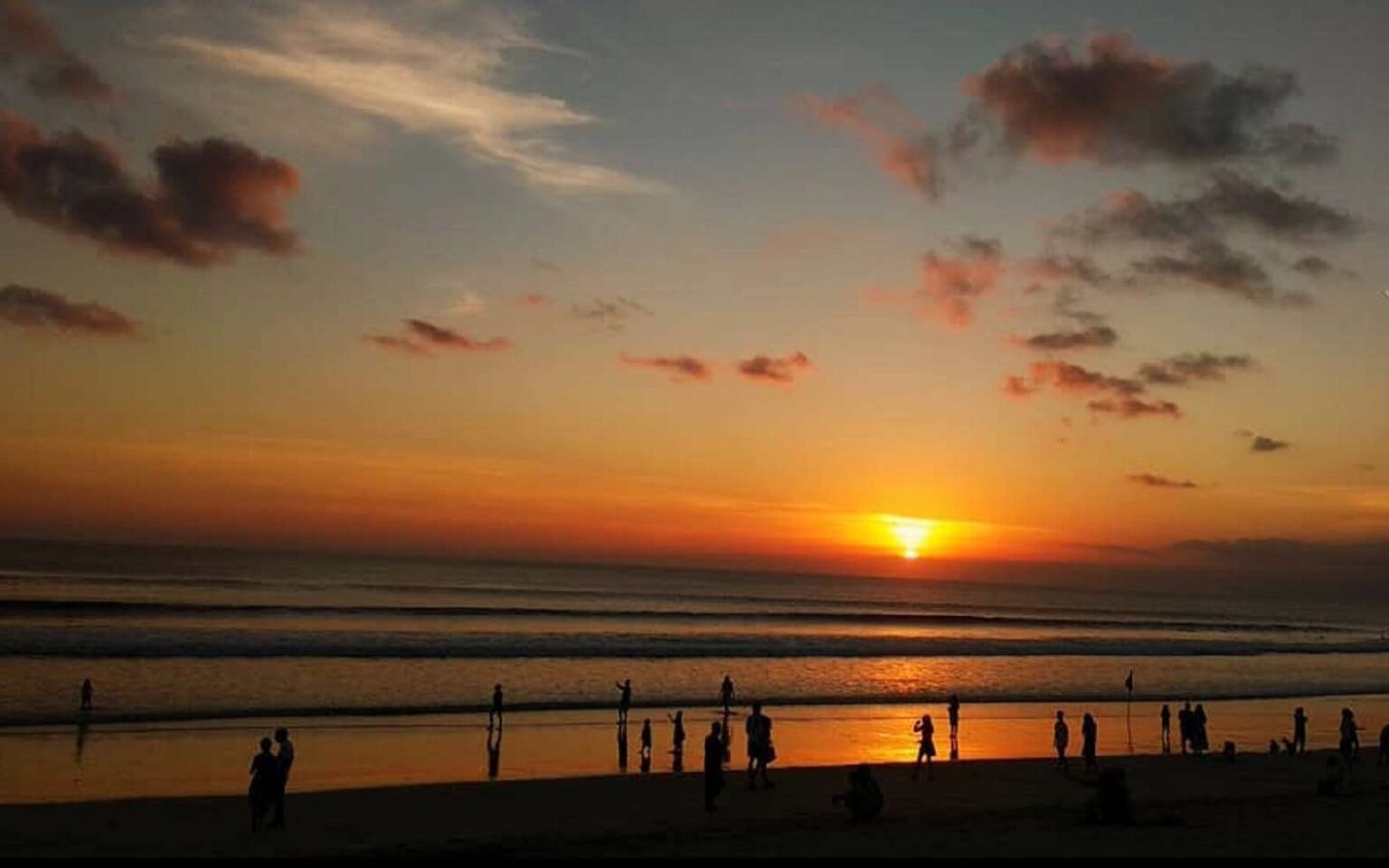 best spot for sunset photos Pantai Kuta