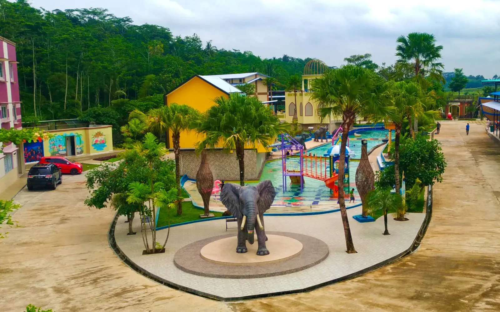 area taman rekreasi river walk boja kendal