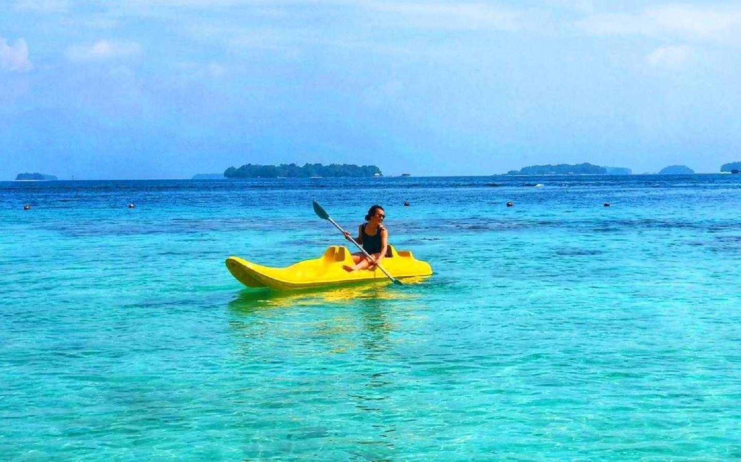 wahana kayak di pulau seribu