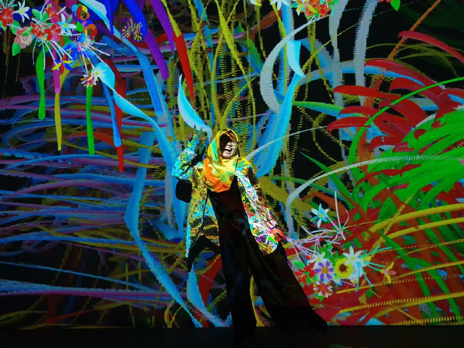 Graffiti Nature Lost Immersed and Reborn teamlab future park jakarta