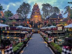 Keunikan Pura Saraswati Gianyar Bali dengan arsitektur khas candi berpadu dengan kolam teratai - Сергей Ваньков