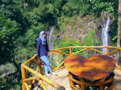 wahana foto air terjun pengantin ngawi