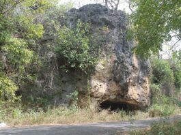 Dinding Batu Goa Jepang