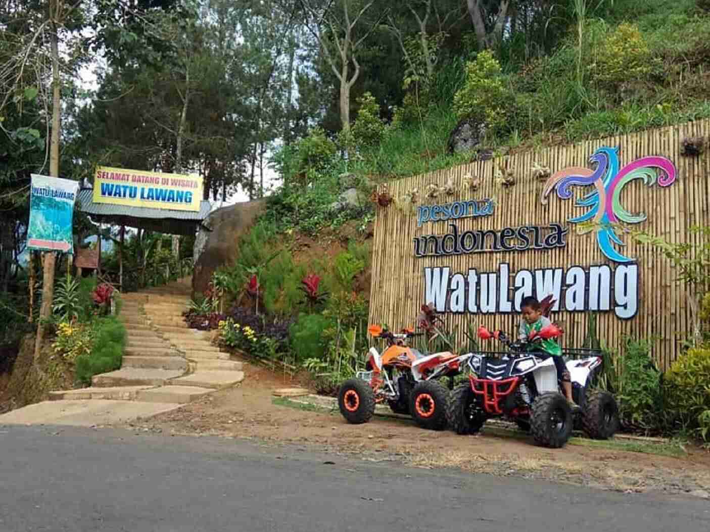 Menjelajah kawasan wisata Watu Lawang Nganjuk Jawa Timur dengan mengendarai ATV - watulawangnganjuk