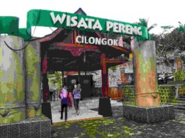 pintung masuk kawasan wisata pereng cilongok