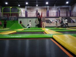 Arena Trampolin di Gravity Trampolin