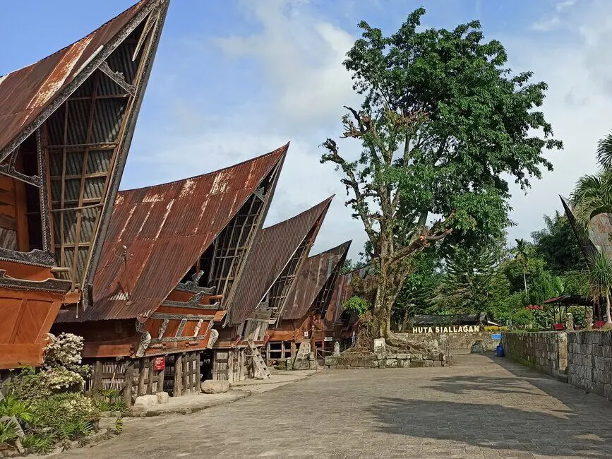 Kompleks Rumah Adat Batak di Huta Siallagan