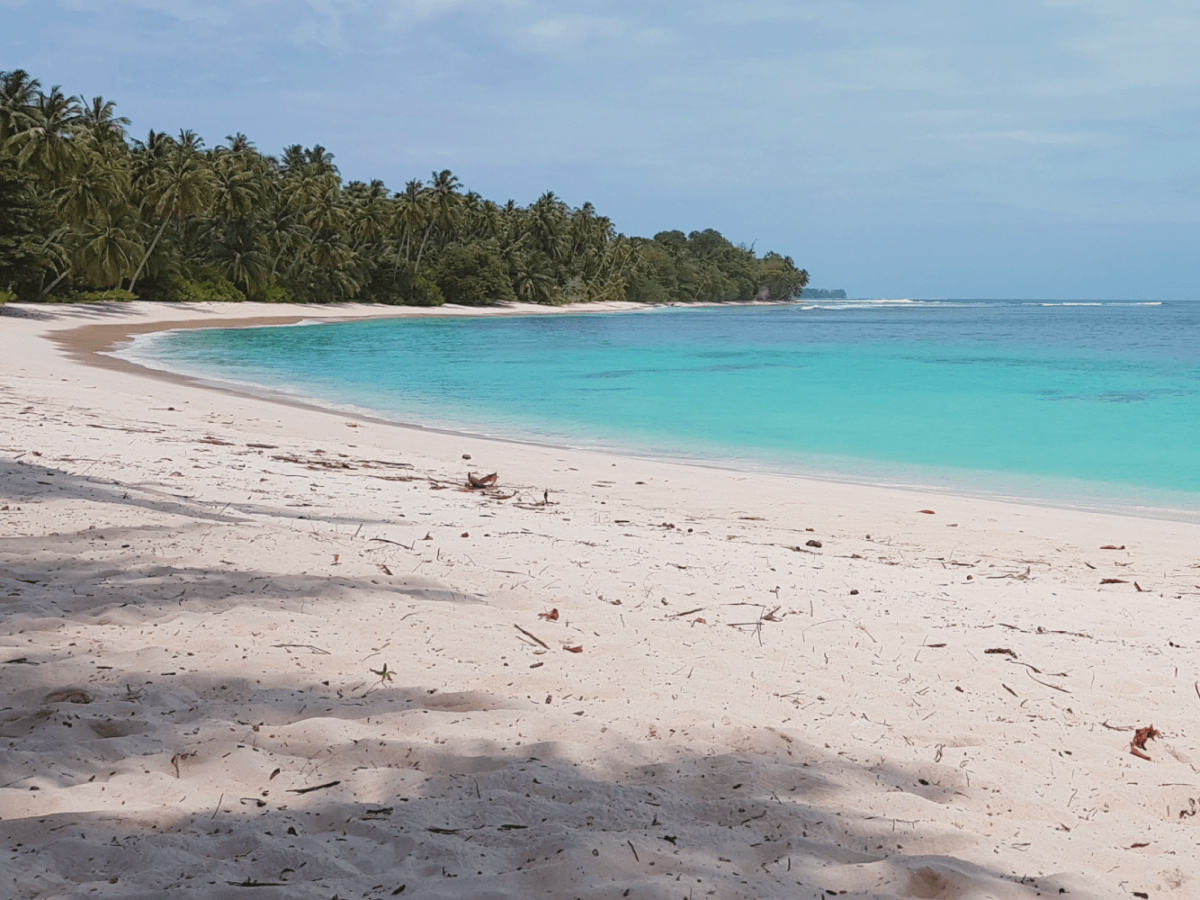 pantai pasir putih pulau siberut