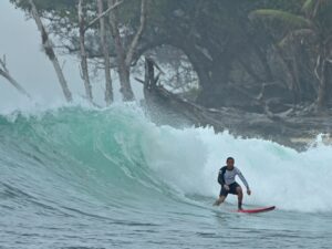 Friendly wave surfer in WavePark Mentawai Resort