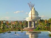 area taman tanjung bersinar park dengan kolam dan kubah