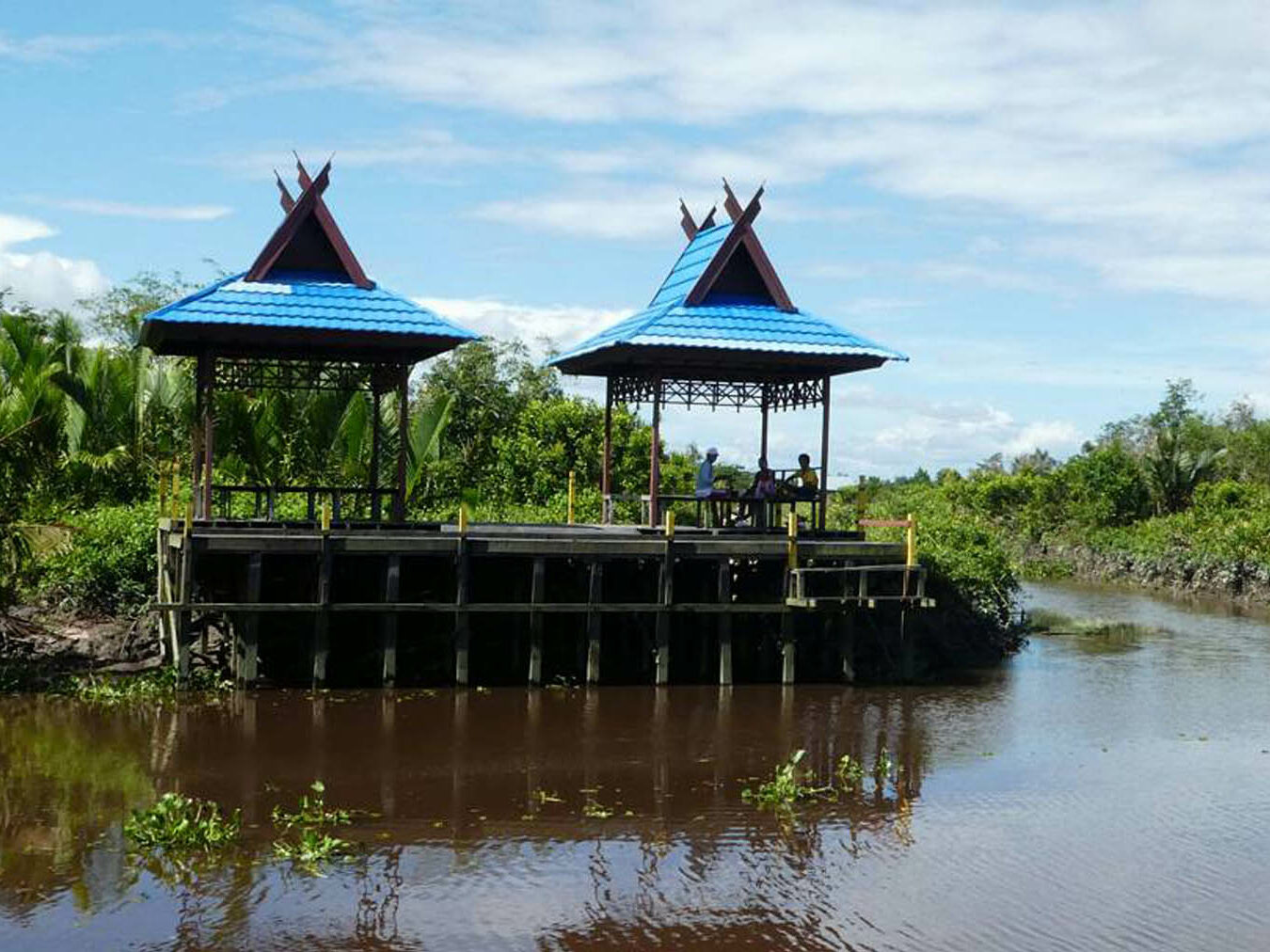 Gazebo tempat bersantai di Taman Nasional Tanjung Puting