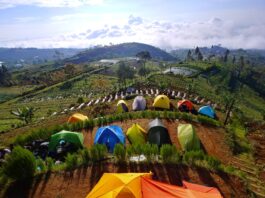 area perkemahan di Silancur Highland magelang