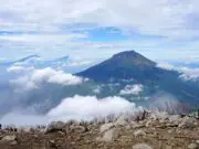 Pemandangan Gunung Sumbing dari Gunung Sindoro