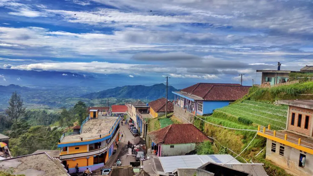 Pemandangan bentang alam Indah Hijaunya Nepal van Java