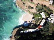 Pantai Banyu Tibo dilihat dengan bird point of view