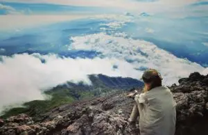 Puncak Gunung Slamet ketinggian 3.248 mdpl