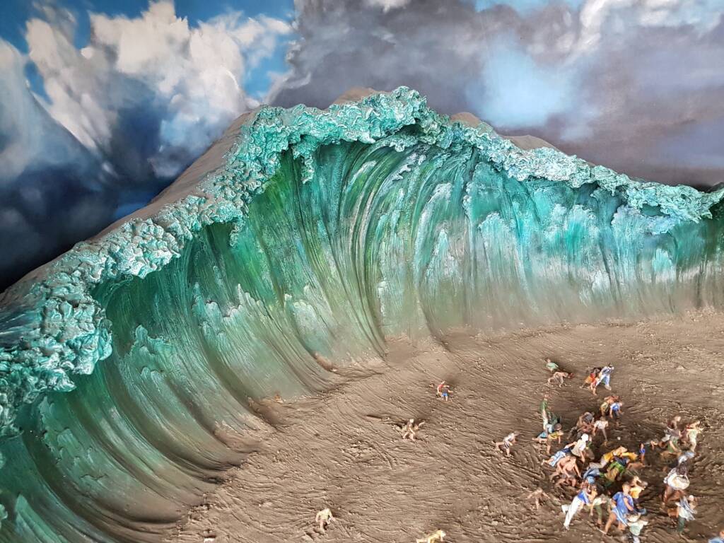 Diorama Kejadian Tsunami