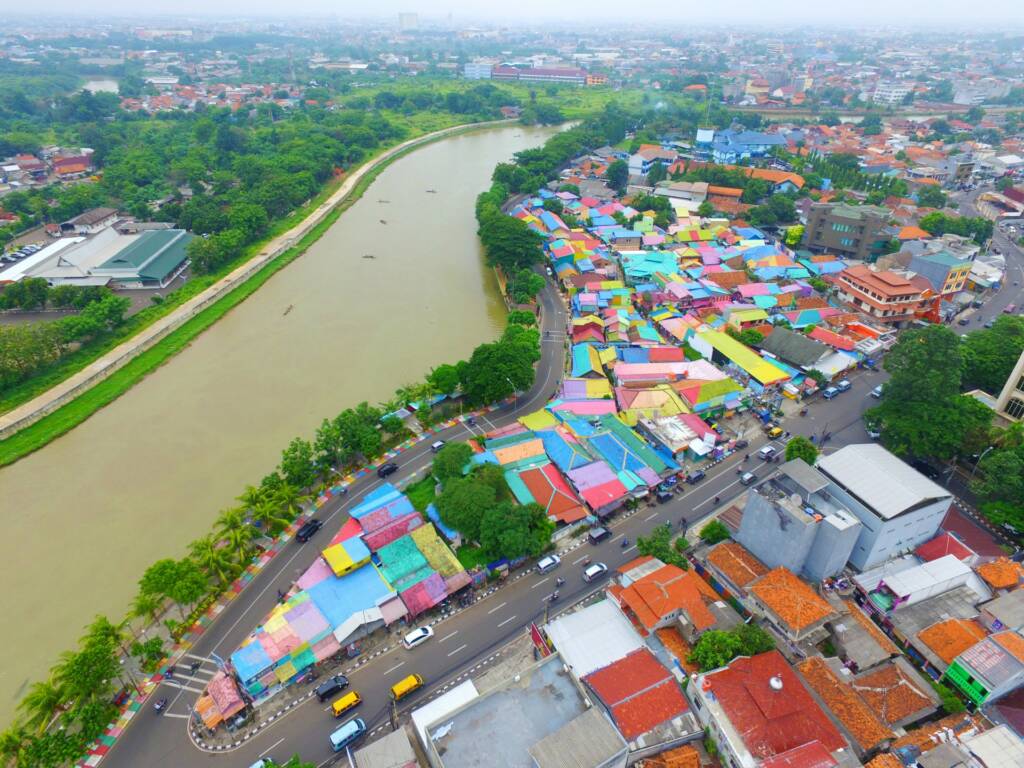 Foto udara Kampung Bekelir