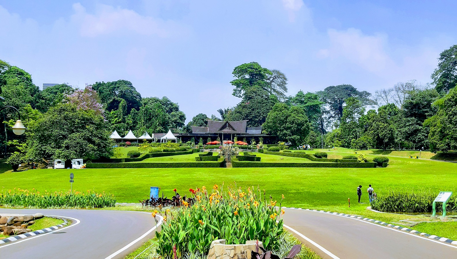 Salah satu area terbuka favorit di Kebun Raya Bogor.
