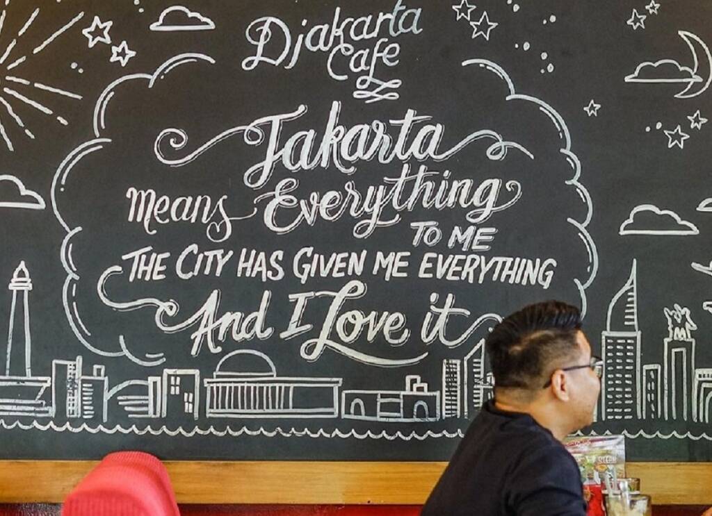 Salah satu spot di Djakarta Cafe