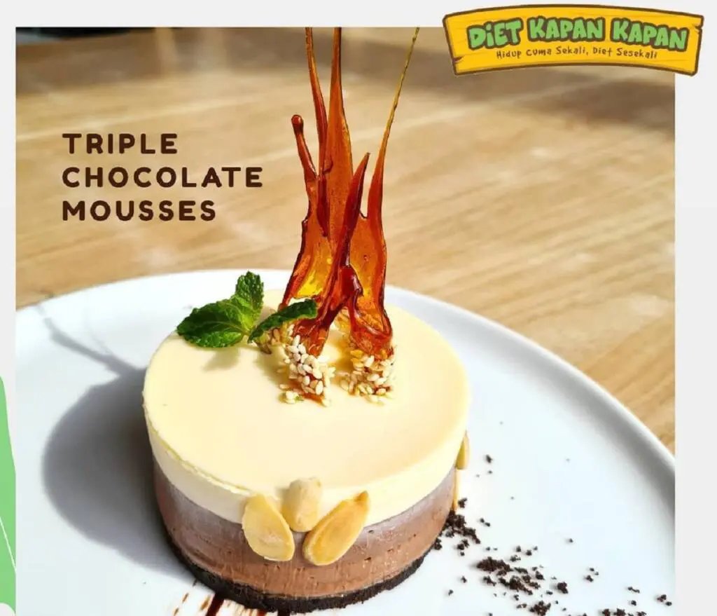 Triple Chocolate Mousse yang tersohor di DKK Cafe