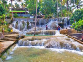 jernihnya air terjun bertingkat Aek Sijorni