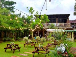 suasana outdoor kabeuki cafe tasikmalaya