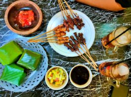 sajian sate maranggi purwakarta ala restoran Maskar Ajib