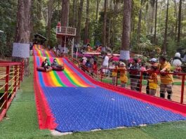 Rainbow Slide di Lawu Green Forest