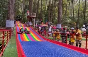 Rainbow Slide di Lawu Green Forest