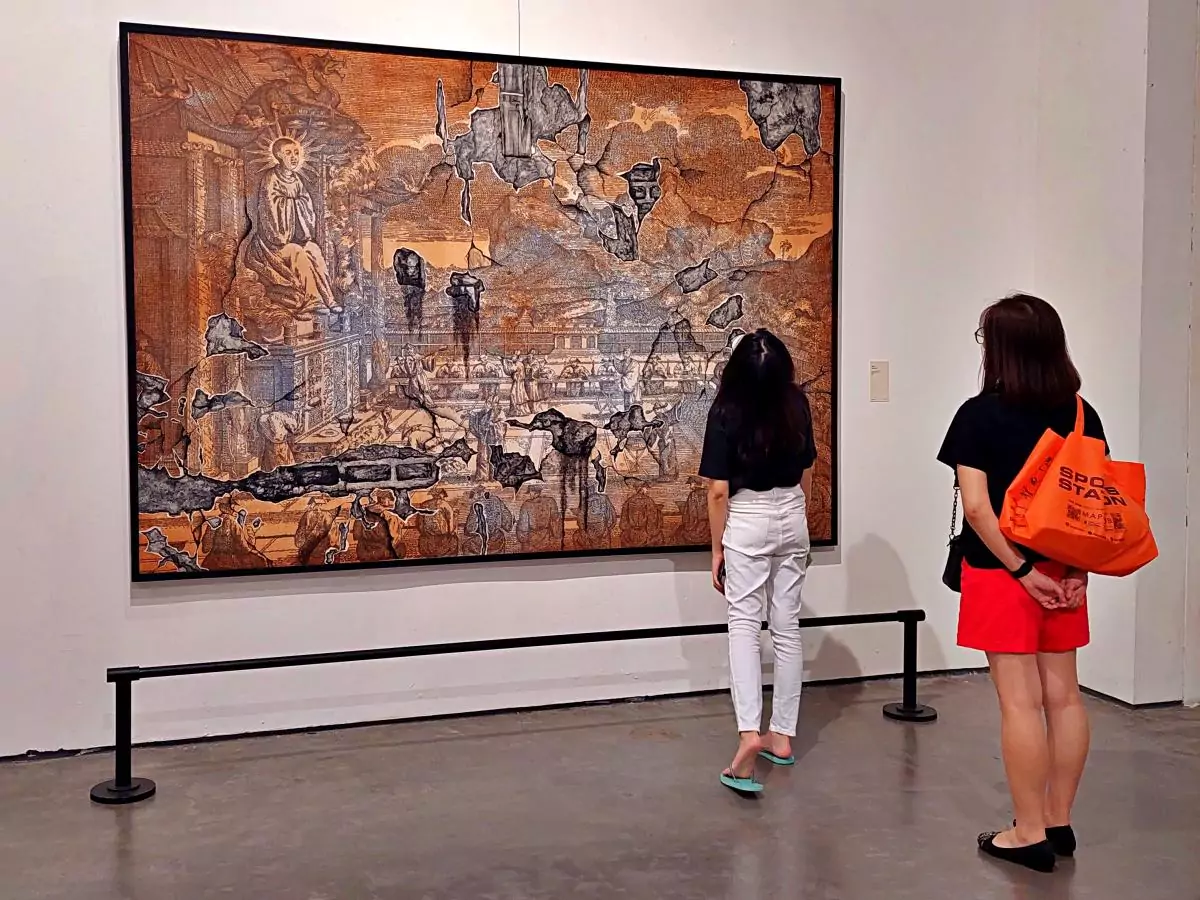 Salah satu karya seni lukis di Semarang Contemporary Art Gallery