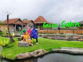 Taman yang tertata rapi di Green Sabin