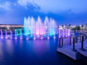 Pertunjukan Dancing Fountain Kiara Artha Park