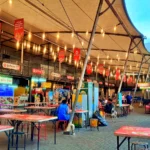 Suasana makan di Sudirman Street Day and Night Market